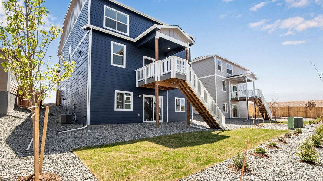 Exterior details and patio area of a home in Trails at Crowfoot, Parker (Image 29).