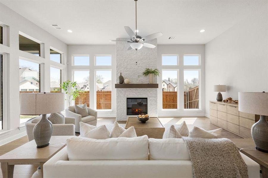 Furnished interior view inside a new home in Redden Farms - Phase 1, Midlothian (Image 18). Furnished interior view inside a new home in Redden Farms - Phase 1, Midlothian (Image 18).