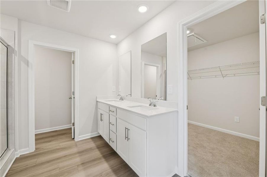 Furnished interior view inside a new home in Parkside at Grayson, Grayson (Image 19).