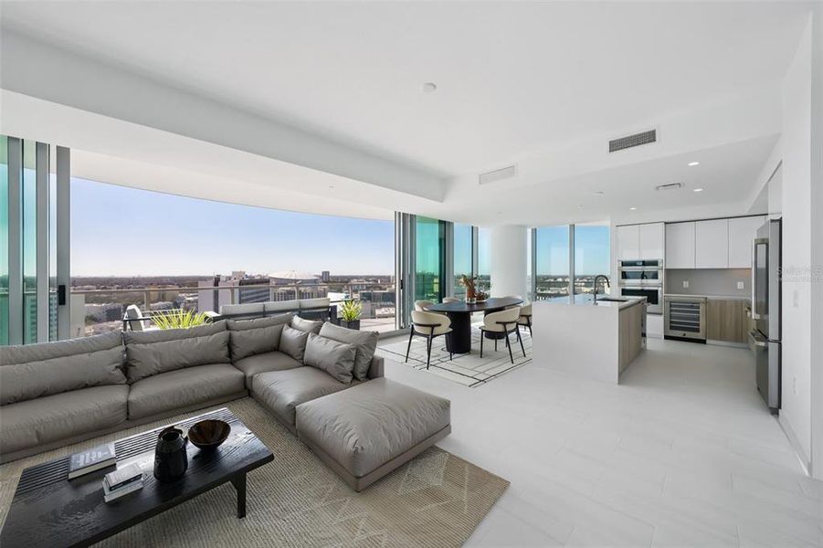 Furnished interior view inside a new home in , St. Petersburg (Image 16).