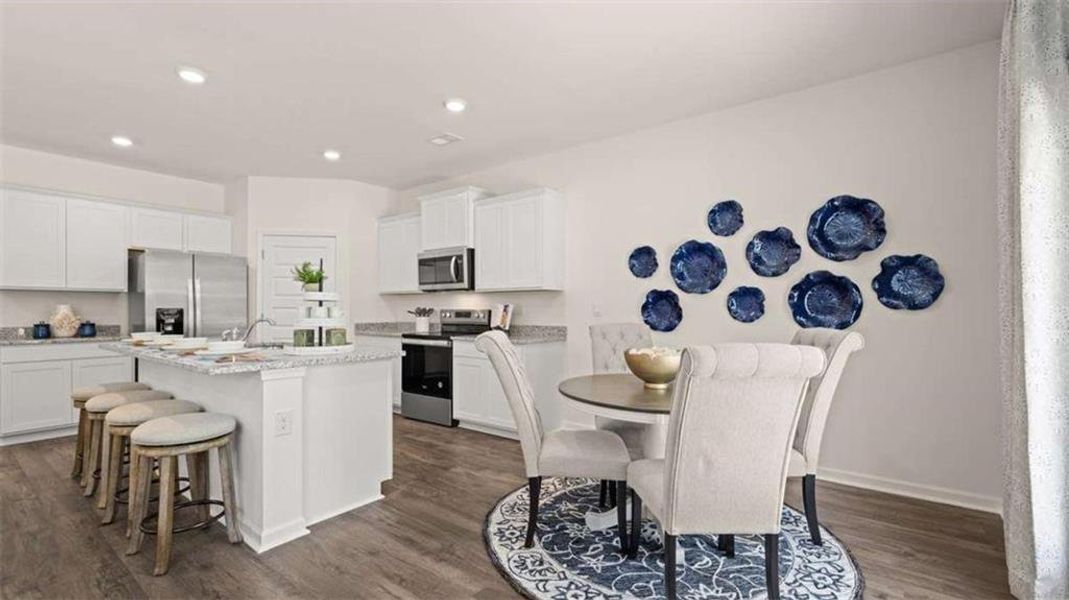 Furnished interior view inside a new home in Jackson Landing, Jefferson (Image 11). Furnished interior view inside a new home in Jackson Landing, Jefferson (Image 11).