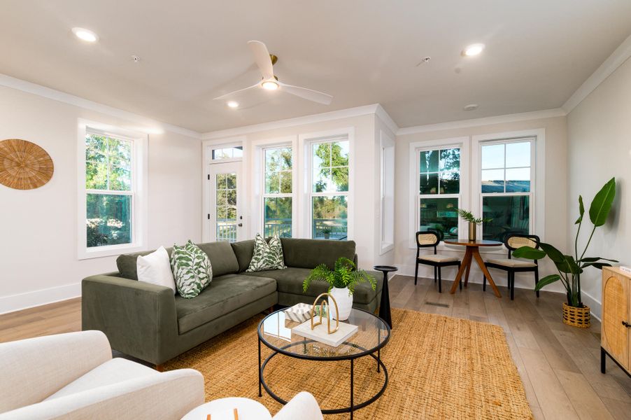 Furnished interior view inside a new home in Walk at Park Circle, North Charleston (Image 9).