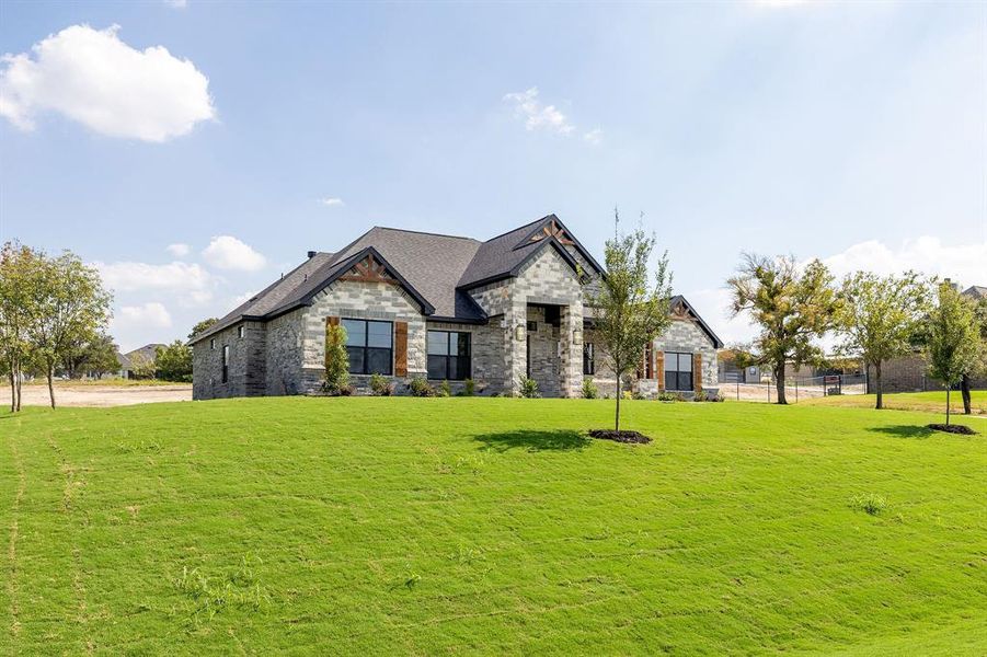 View of front of property with stone siding View of front of property with stone siding