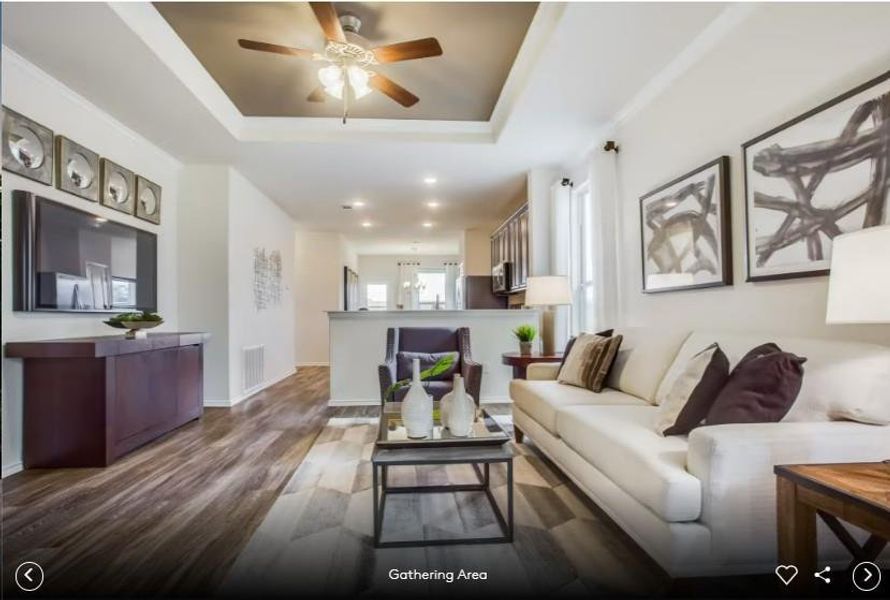 Interior photos- Photo of Pulte model home with same floor plan, not of actual home listed.