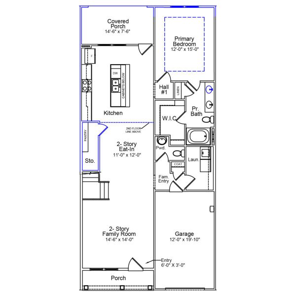 2D floor plan layout of this home in Bally Castle, Murrells Inlet, SC (Image 3).