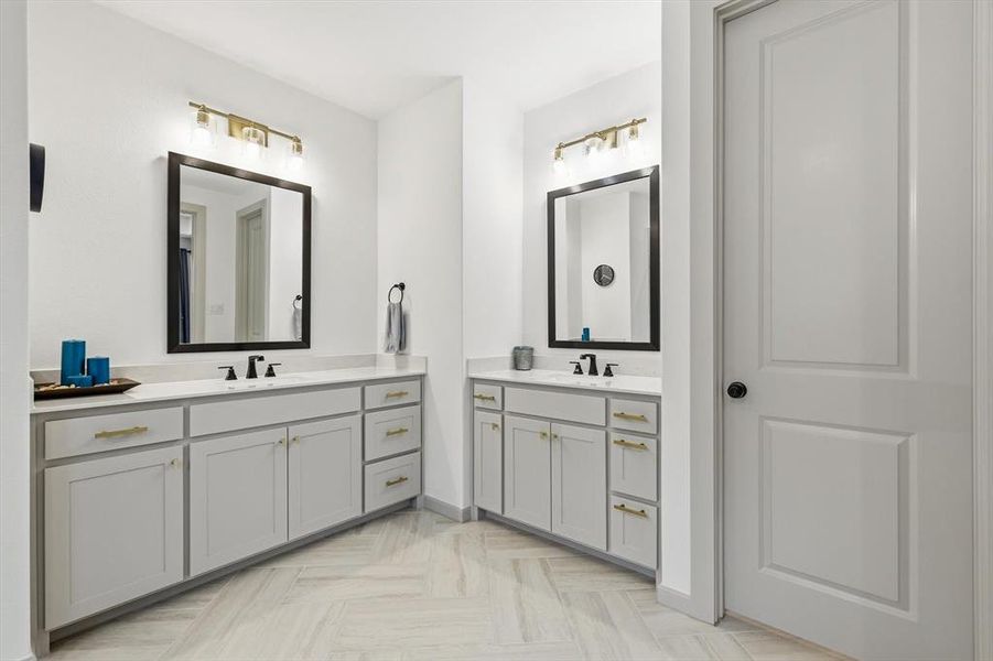 Furnished interior view inside a new home in Estates at Stacy Crossing, McKinney (Image 24).