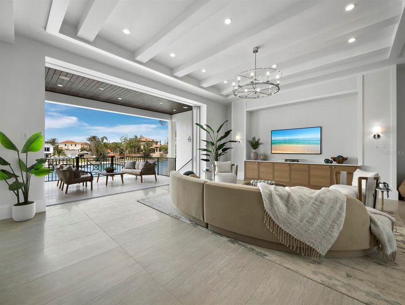 Furnished interior view inside a new home in , Sarasota (Image 17).