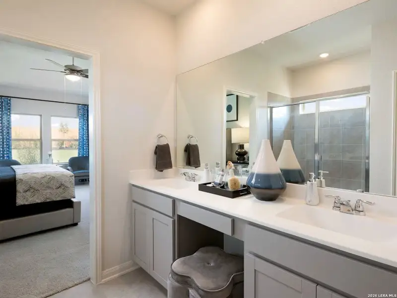 Furnished interior view inside a new home in Remington Ranch, San Antonio (Image 7).