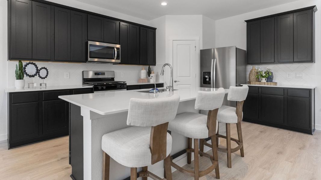 Furnished interior view inside a new home in Tamarron, Fulshear (Image 16).