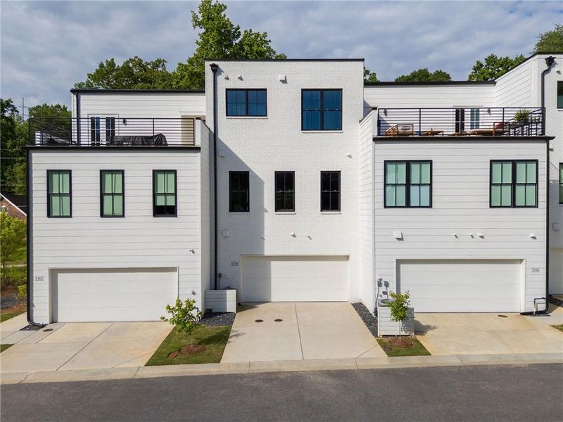 Front exterior of a new home in , Atlanta, GA, highlighting curb appeal (Image 26).