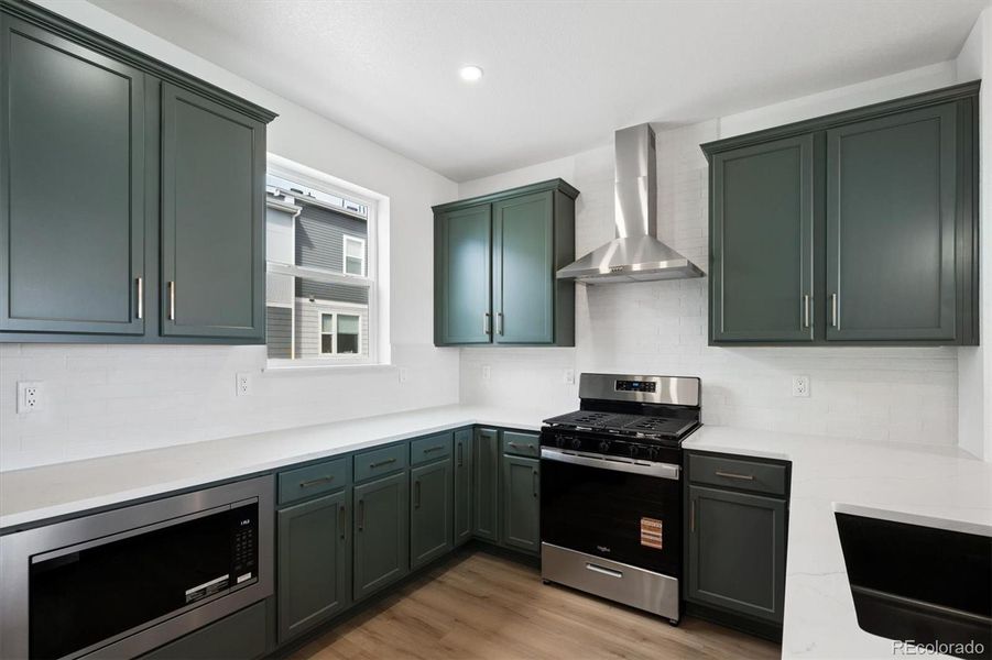 Furnished interior view inside a new home in , Denver (Image 13).