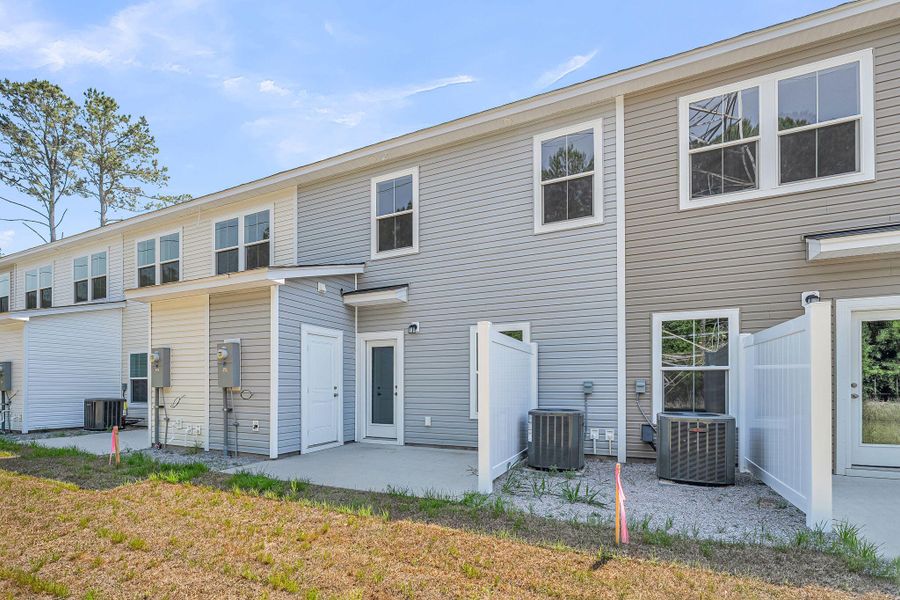 Exterior details and patio area of a home in Lakeview Commons, Goose Creek (Image 29).