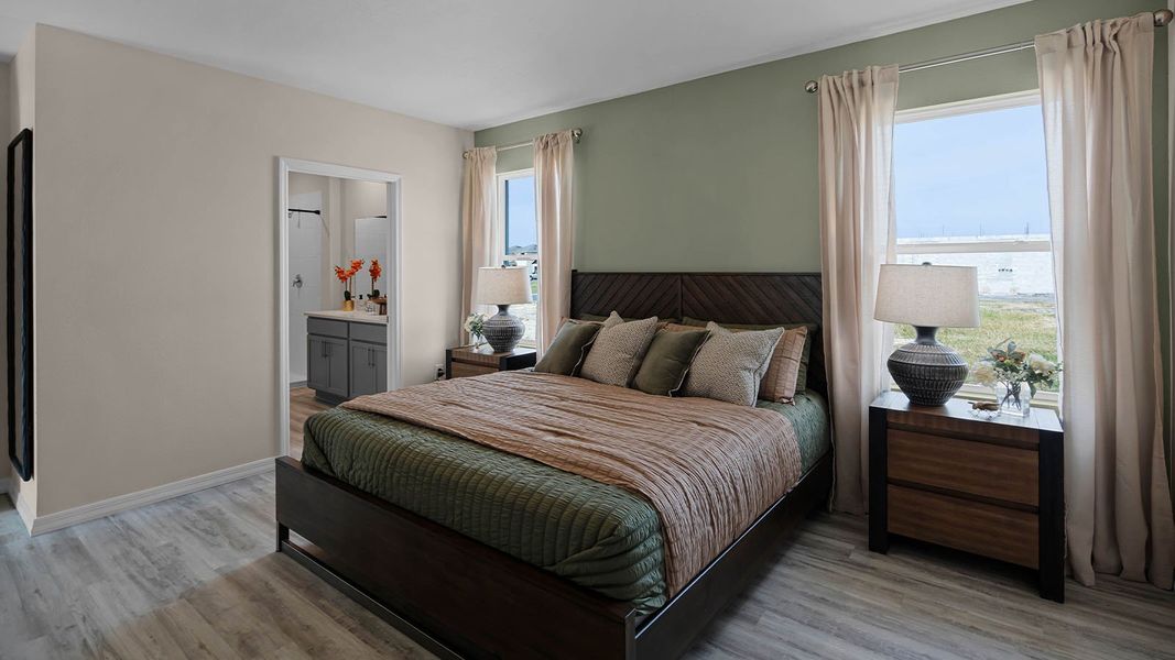 Furnished interior view inside a new home in Harmony at Lake Eloise, Winter Haven (Image 17).