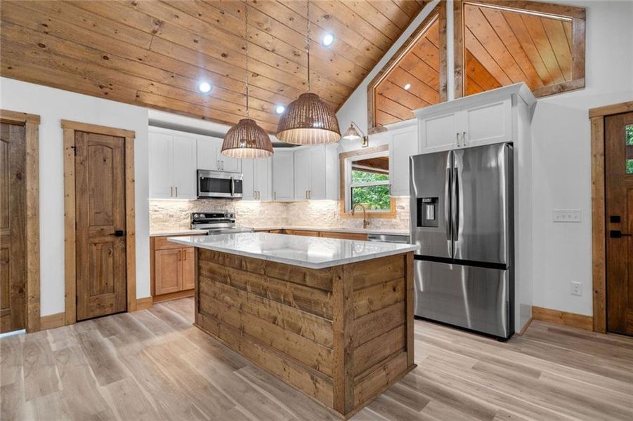 Furnished interior view inside a new home in , Ellijay (Image 36).