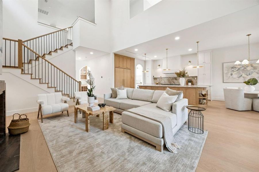 Furnished interior view inside a new home in , Dallas (Image 5).