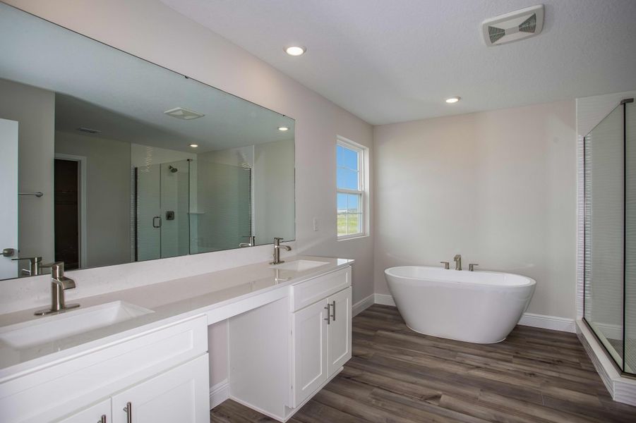 Representative furnished interior of a home built from the Lido by Casa Fresca Homes in Mirada, San Antonio (Image 6).