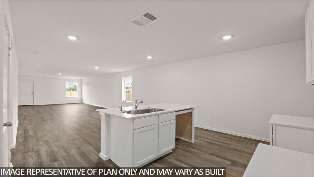 Furnished interior view inside a new home in The Canopies, Splendora (Image 4).