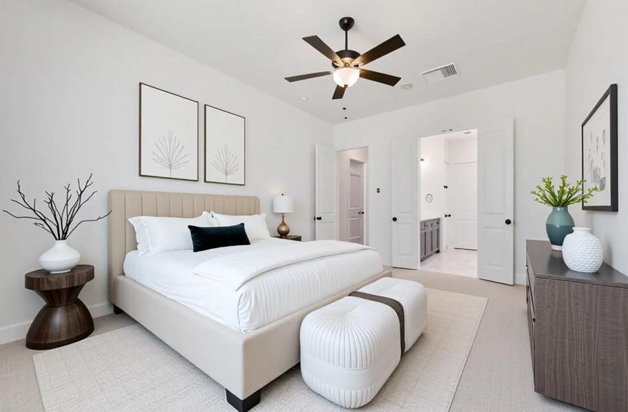 Furnished interior view inside a new home in Cottages of Celina, Celina (Image 9). Furnished interior view inside a new home in Cottages of Celina, Celina (Image 9).