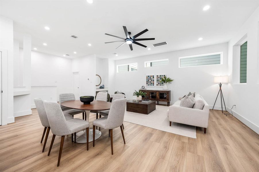 Furnished interior view inside a new home in , Houston (Image 8).