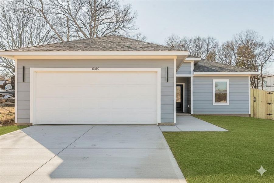 Front exterior of a new home in , Dallas, TX, highlighting curb appeal (Image 1). Front exterior of a new home in , Dallas, TX, highlighting curb appeal (Image 1).