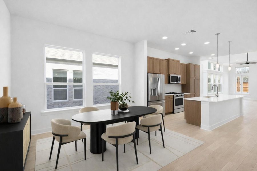 Denton Dining Area (Staged)  (photo is of a similar home with similar design features; actual design features may vary)