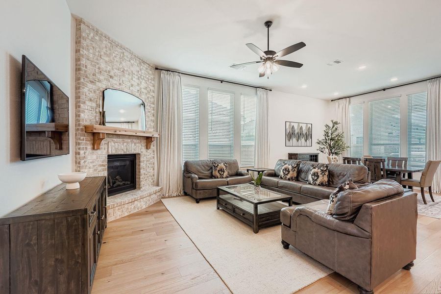 Furnished interior view inside a new home in 6 Creeks at Waterridge: 55ft. lots, Kyle (Image 18).