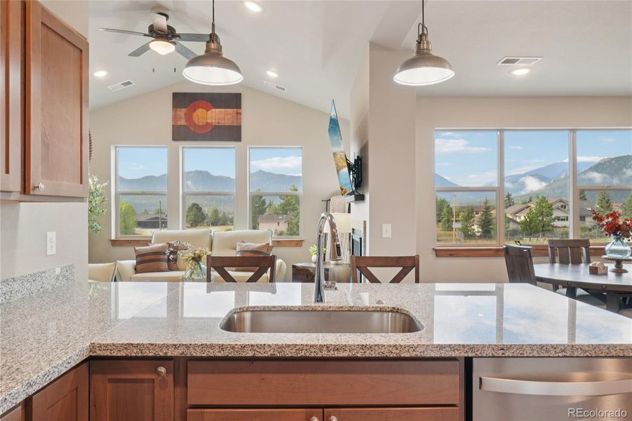 Furnished interior view inside a new home in , Estes Park (Image 12).