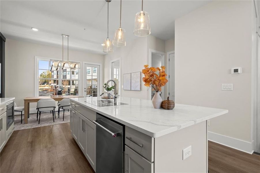 Furnished interior view inside a new home in , Alpharetta (Image 14). Furnished interior view inside a new home in , Alpharetta (Image 14).