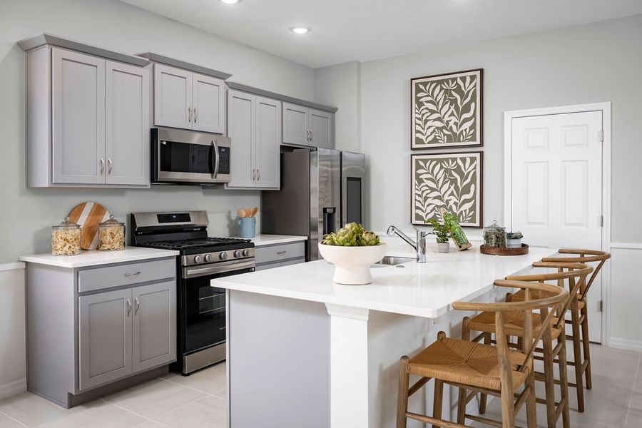 Representative furnished interior of a home built from the Luna by Risewell Homes in Eagletail Landings, Howey-in-the-Hills (Image 9). Representative furnished interior of a home built from the Luna by Risewell Homes in Eagletail Landings, Howey-in-the-Hills (Image 9).