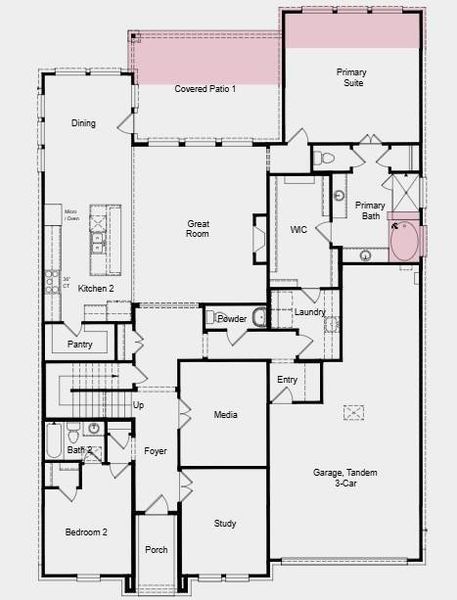 Additional Highlights Include: Study in place of flex, extended primary suite, drop-in tub at primary bath, covered patio, pop-up ceilings at game room, and secondary bathroom upstairs. Additional Highlights Include: Study in place of flex, extended primary suite, drop-in tub at primary bath, covered patio, pop-up ceilings at game room, and secondary bathroom upstairs.