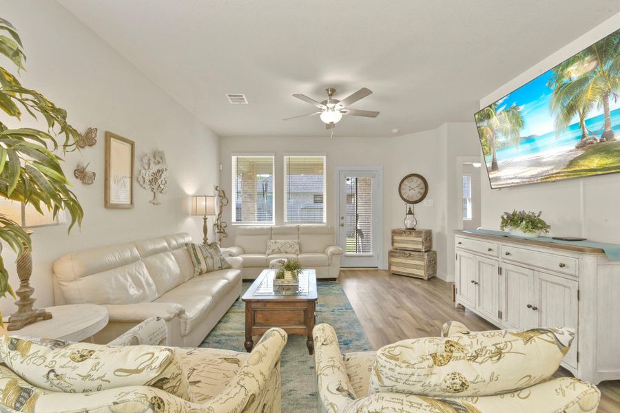 Furnished interior view inside a new home in Harper's Preserve - Traditional Series, Conroe (Image 30).