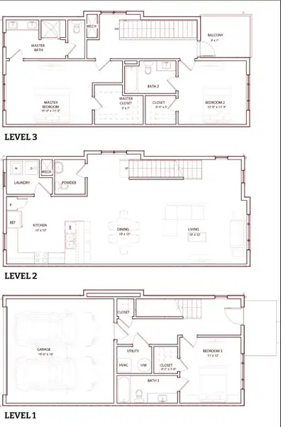 2D floor plan layout for the Keystone by Red Seal Homes in Proximity, Nashville, TN (Image 1). 2D floor plan layout for the Keystone by Red Seal Homes in Proximity, Nashville, TN (Image 1).