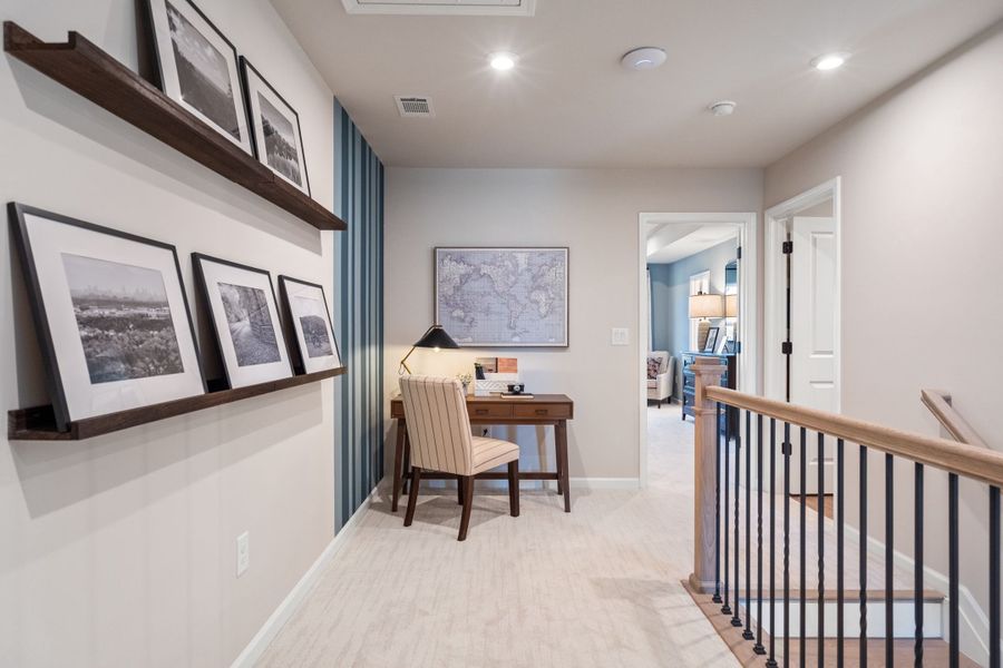 Representative furnished interior of a home built from the The Marion A by Davidson Homes LLC in The Village at Shallowford, Kennesaw (Image 21). Representative furnished interior of a home built from the The Marion A by Davidson Homes LLC in The Village at Shallowford, Kennesaw (Image 21).