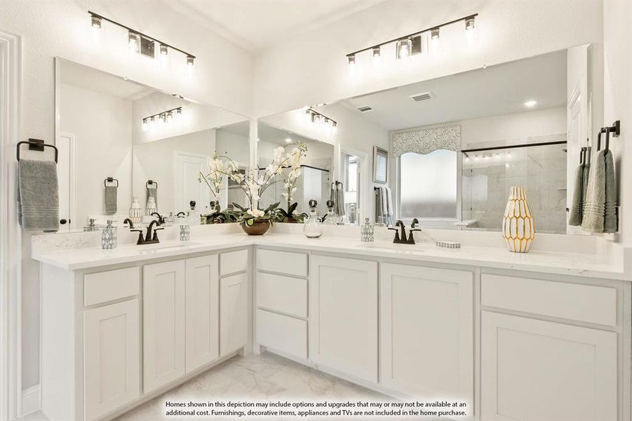 Furnished interior view inside a new home in Sunrise at Garden Valley, Waxahachie (Image 19).