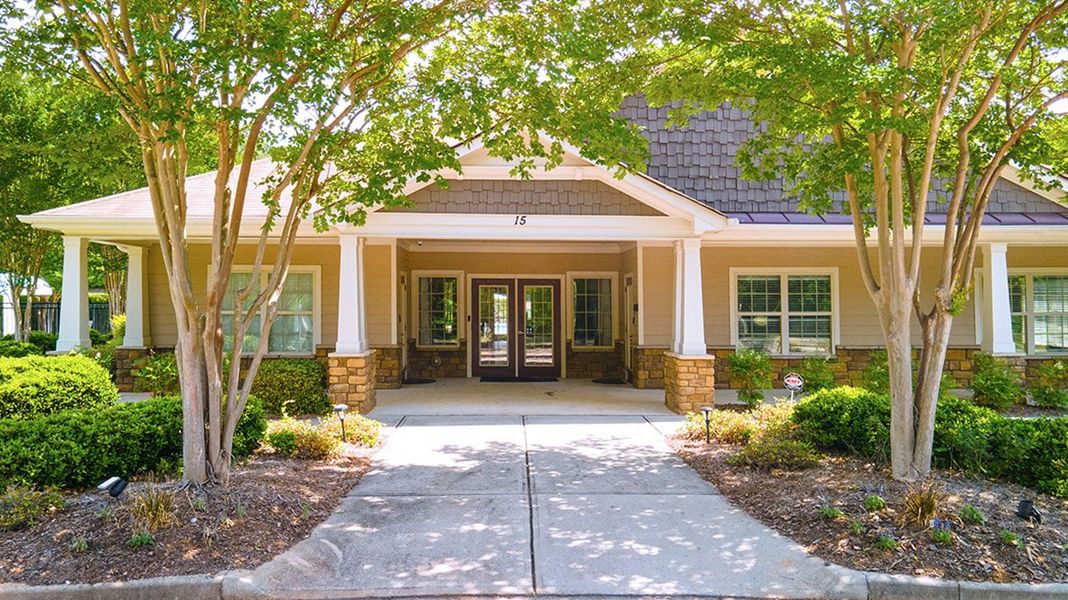 Front exterior of a new home in Heritage Pointe, Senoia, GA, highlighting curb appeal (Image 23). Front exterior of a new home in Heritage Pointe, Senoia, GA, highlighting curb appeal (Image 23).