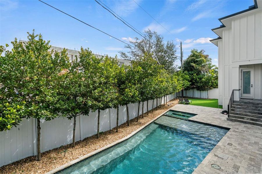 Exterior details and patio area of a home in , Tampa (Image 38).