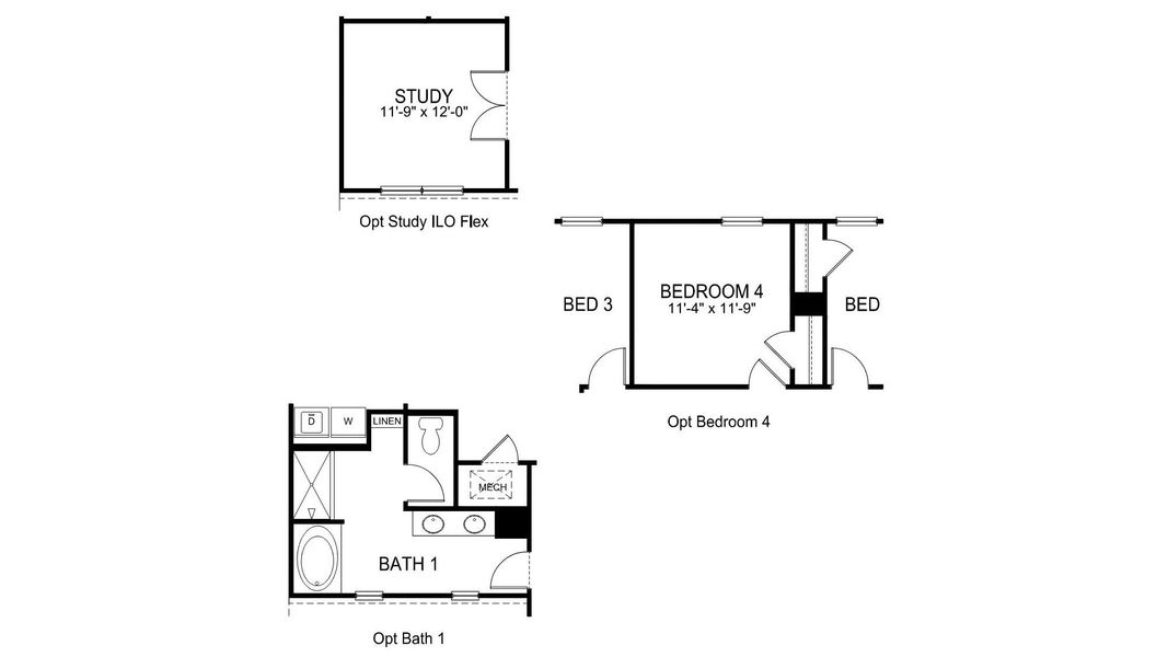 2D floor plan layout for the Galen by D.R. Horton in Rolling Hills, Candler, NC (Image 4). 2D floor plan layout for the Galen by D.R. Horton in Rolling Hills, Candler, NC (Image 4).