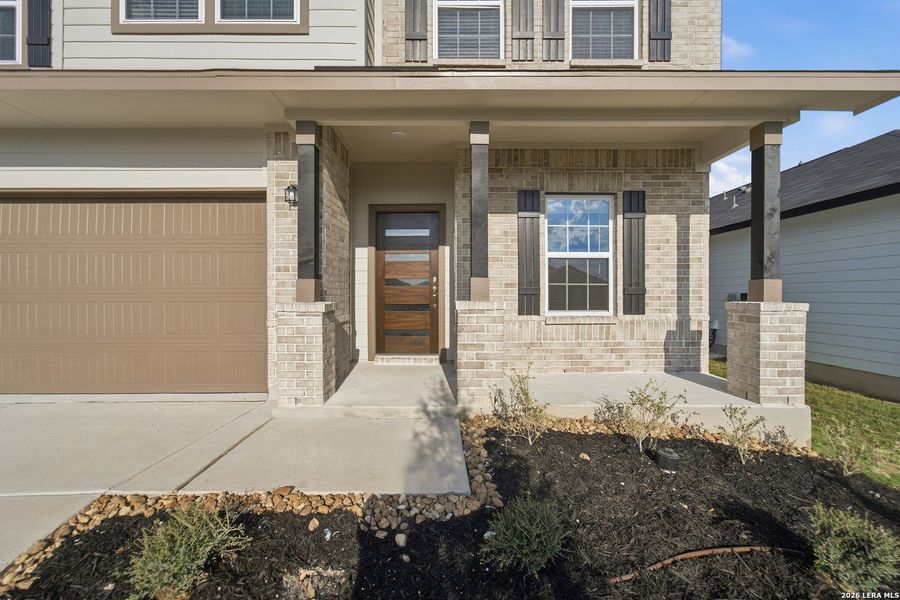 Exterior details and patio area of a home in Morgan Meadows, San Antonio (Image 3).