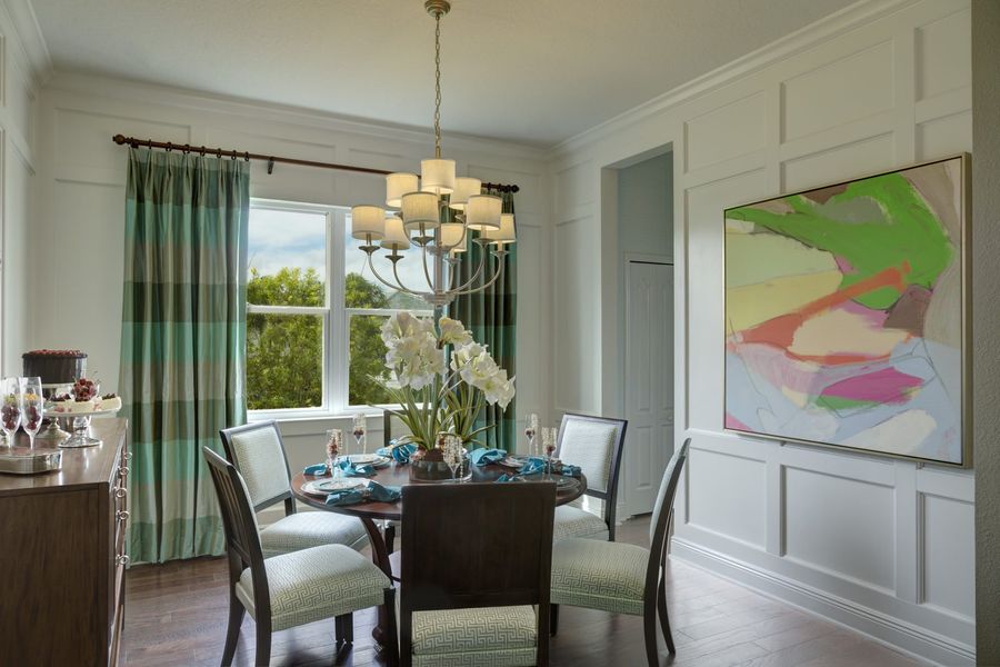 Furnished interior view inside a new home in Boca Royale Golf & Country Club at Wellen Park, Englewood (Image 6).