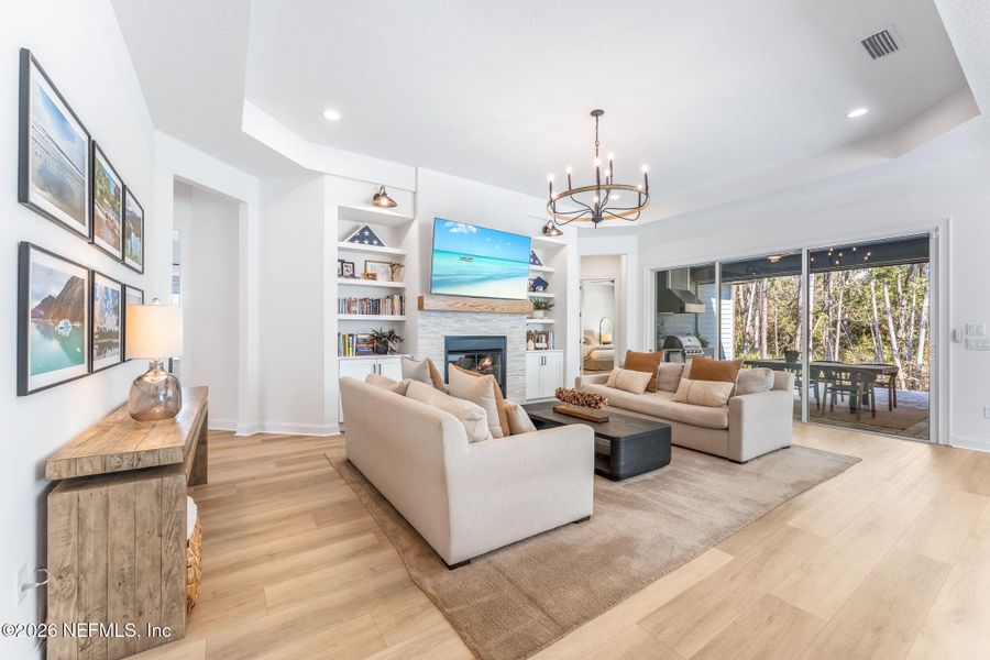 Furnished interior view inside a new home in Palm Crest at Seabrook, Ponte Vedra (Image 36). Furnished interior view inside a new home in Palm Crest at Seabrook, Ponte Vedra (Image 36).