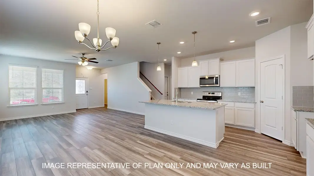 Furnished interior view inside a new home in Turnbo Ranch Traditions, Killeen (Image 4).