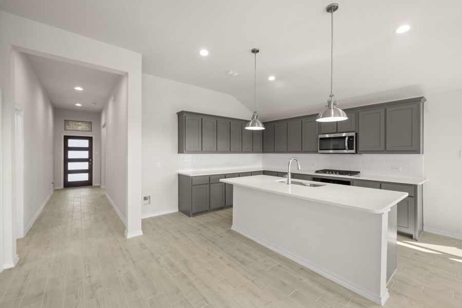 Front exterior of a new home in Myrtle Creek, Waxahachie, TX, highlighting curb appeal (Image 10).