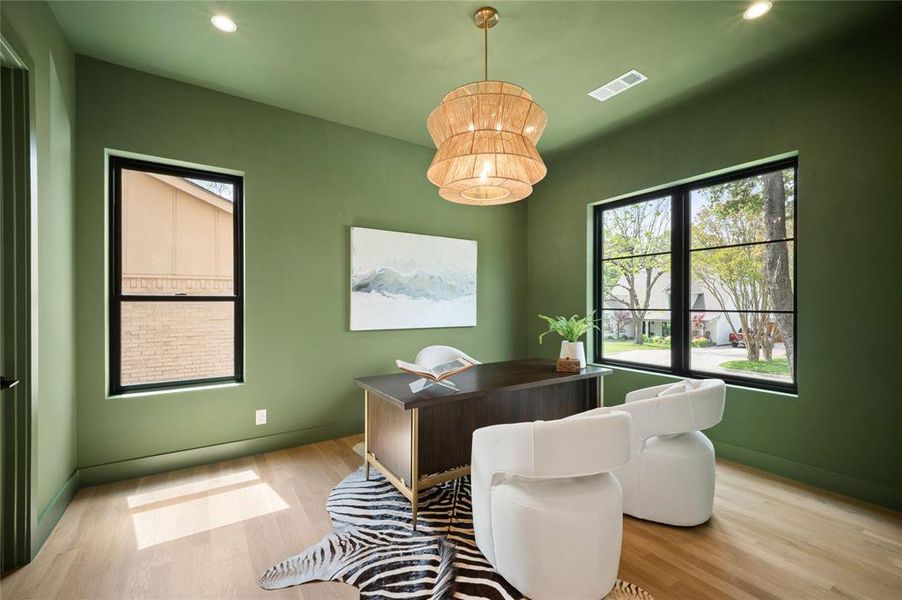 Furnished interior view inside a new home in , Dallas (Image 12).