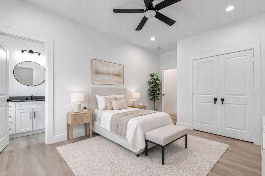 Furnished interior view inside a new home in , Houston (Image 9).