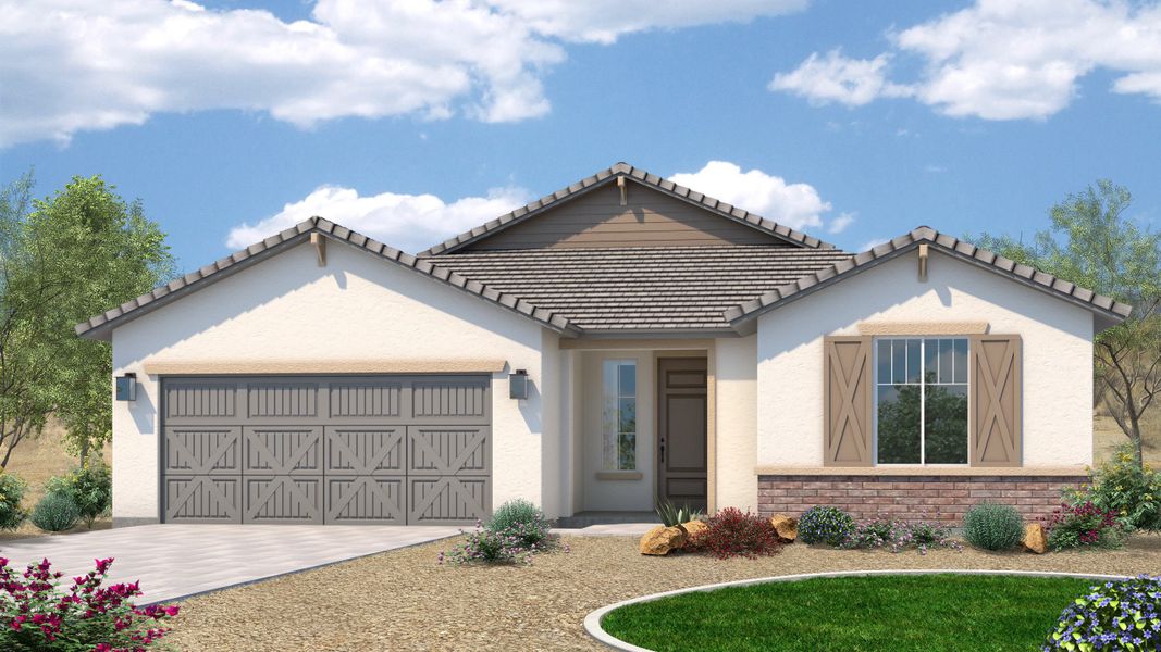 Front exterior of a new home in Arroyo Grande, Casa Grande, AZ, highlighting curb appeal (Image 23).