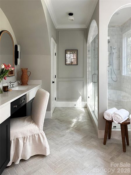 Furnished interior view inside a new home in , Matthews (Image 18).