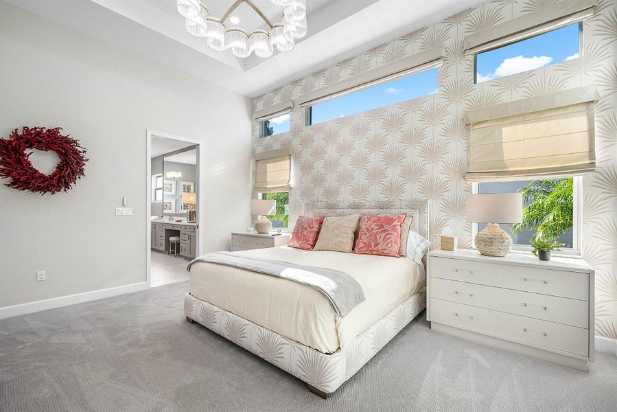 Furnished interior view inside a new home in , Boynton Beach (Image 9).