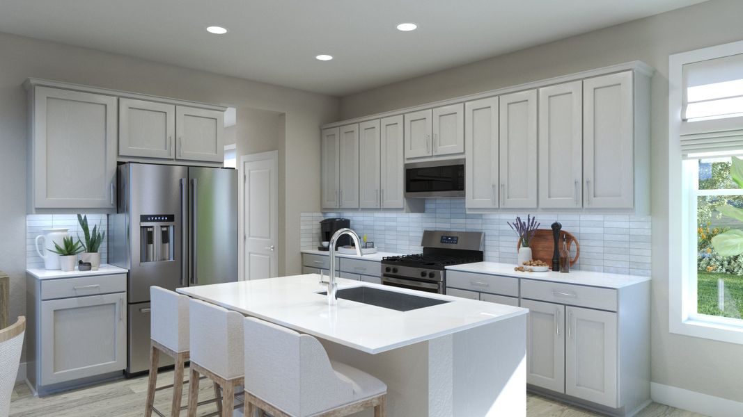 Representative furnished interior of a home built from the Vista by Risewell Homes in Cypress Bluff, Groveland (Image 8).