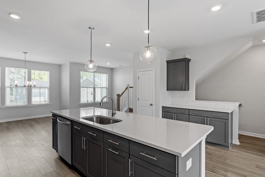 Furnished interior view inside a new home in Renaissance at White Oak, Garner (Image 8). Furnished interior view inside a new home in Renaissance at White Oak, Garner (Image 8).