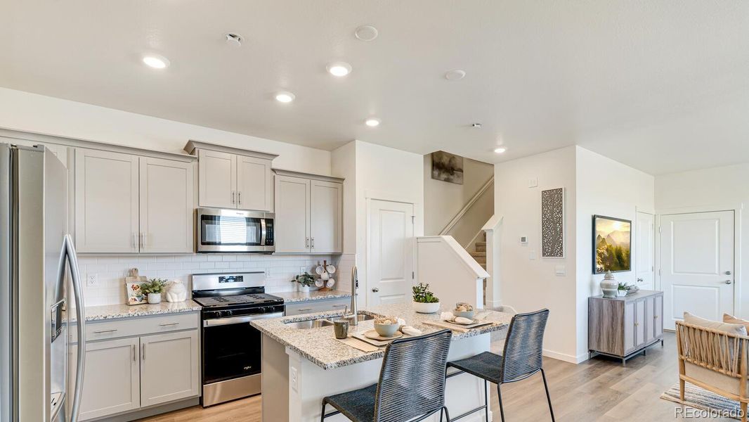 Furnished interior view inside a new home in Revere at Johnstown, Johnstown (Image 21).